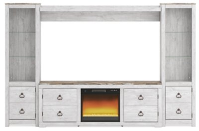 Willowton 4-Piece Entertainment Center with Electric Fireplace - Image 3