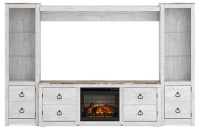 Willowton 4-Piece Entertainment Center with Electric Fireplace - Image 3