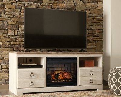Willowton 64" TV Stand with Electric Fireplace - Image 3