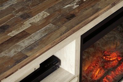 Willowton 64" TV Stand with Electric Fireplace - Image 4