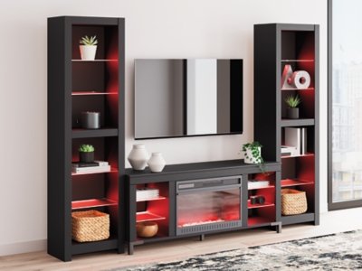 Cayberry 3-Piece Entertainment Center with Electric Fireplace - Image 9