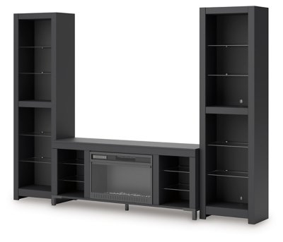 Cayberry 3-Piece Entertainment Center with Electric Fireplace - Image 3