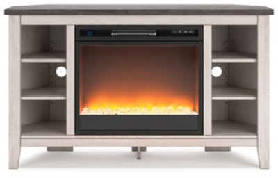 Dorrinson Corner TV Stand with Electric Fireplace - Image 3