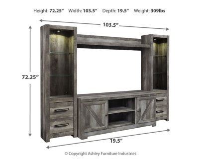 Wynnlow 4-Piece Entertainment Center - Image 5
