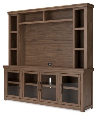 Boardernest 85" TV Stand with Hutch - Image 3