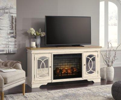 Realyn 74" TV Stand with Electric Fireplace - Image 3