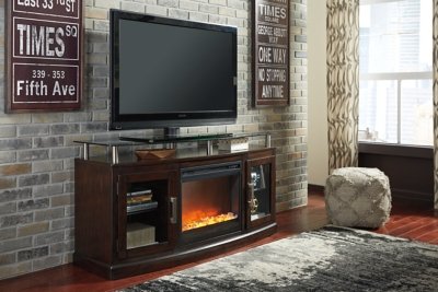 Chanceen 60" TV Stand with Electric Fireplace - Image 3