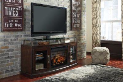 Chanceen 60" TV Stand with Electric Fireplace - Image 3