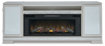 Flamory 72" TV Stand with Electric Fireplace - Image 4