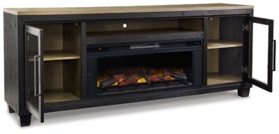 Foyland 83" TV Stand with Electric Fireplace - Image 3
