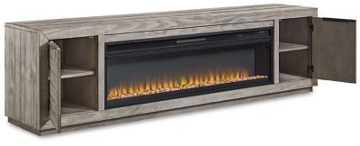 Naydell 92" TV Stand with Electric Fireplace - Image 4