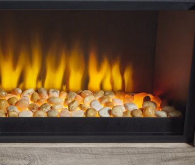 Naydell 92" TV Stand with Electric Fireplace - Image 6