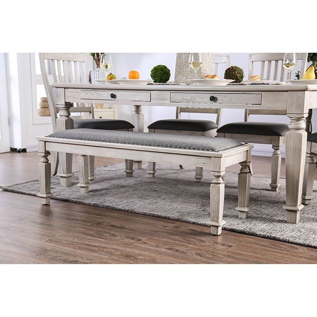 Georgia 6 Pc Dining Table Set w/ Bench - Image 4