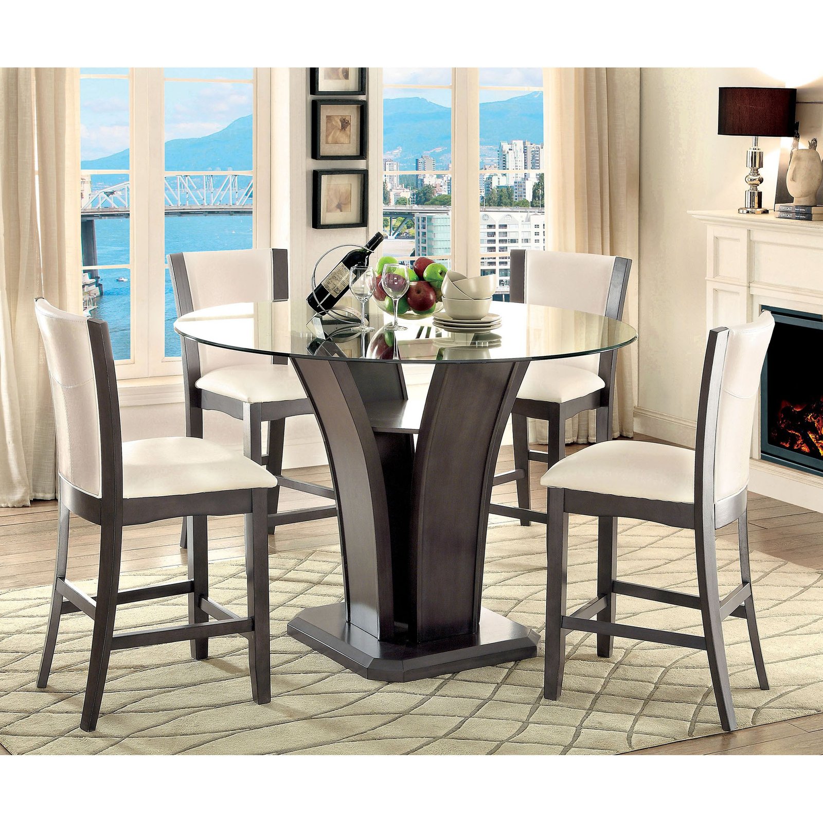 Manhattan 5 Pc Counter Ht Table Set - Image 2