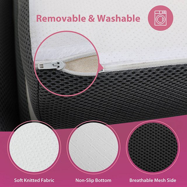 Hollyhock 3" Full Tri-Fold Memory Foam Topper - Image 8