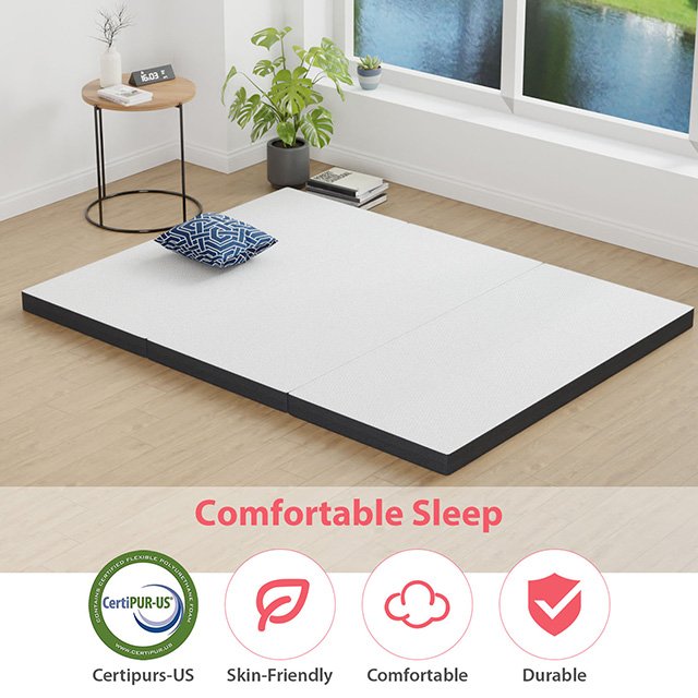 Hollyhock 3" Queen Tri-Fold Memory Foam Topper - Image 4