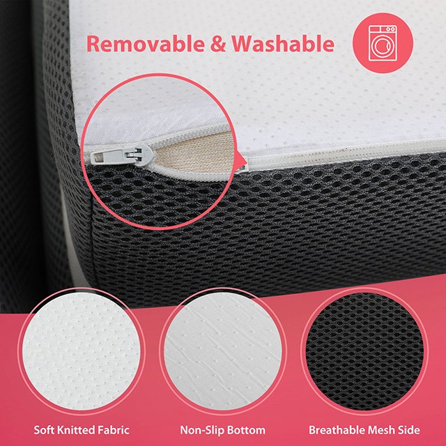 Hollyhock 3" Queen Tri-Fold Memory Foam Topper - Image 8