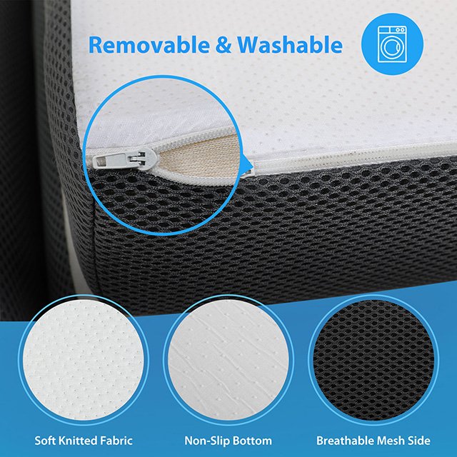 Hollyhock 3" Twin Tri-Fold Memory Foam Topper - Image 8