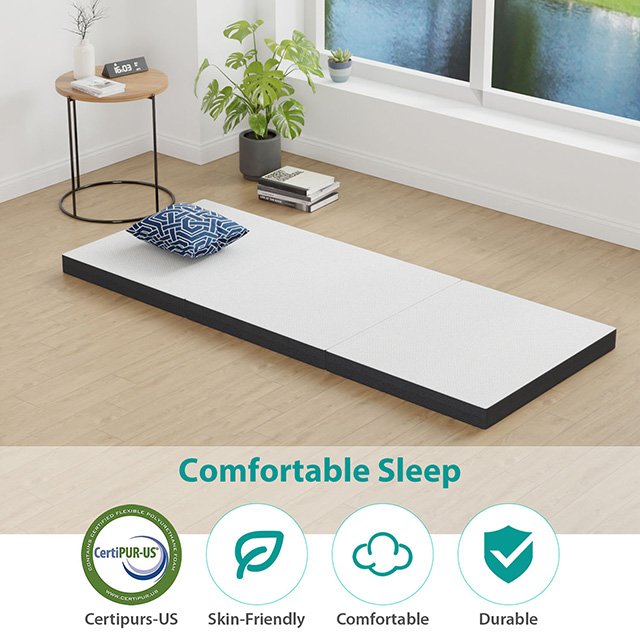 Hollyhock 4" Queen Tri-Fold Memory Foam Topper - Image 4