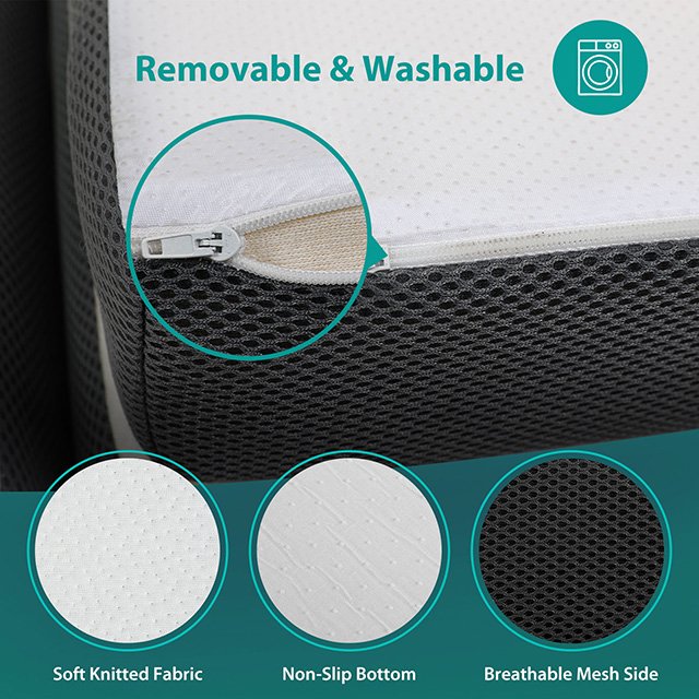 Hollyhock 4" Queen Tri-Fold Memory Foam Topper - Image 8