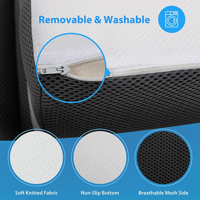 Hollyhock 4" Twin Tri-Fold Memory Foam Topper - Image 8