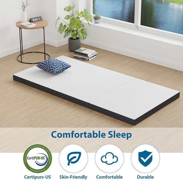 Hollyhock 4" Twin XL Tri-Fold Memory Foam Topper - Image 4