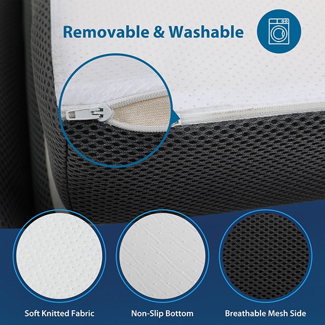 Hollyhock 4" Twin XL Tri-Fold Memory Foam Topper - Image 8