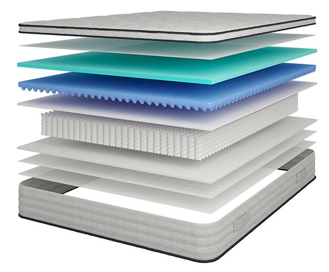 Salvia 12" Cal.King Hybrid Pocket Coil Mattress - Image 4