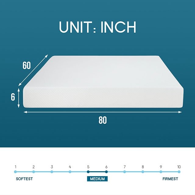 Artemisia 6" Queen Memory Foam Mattress - Image 4