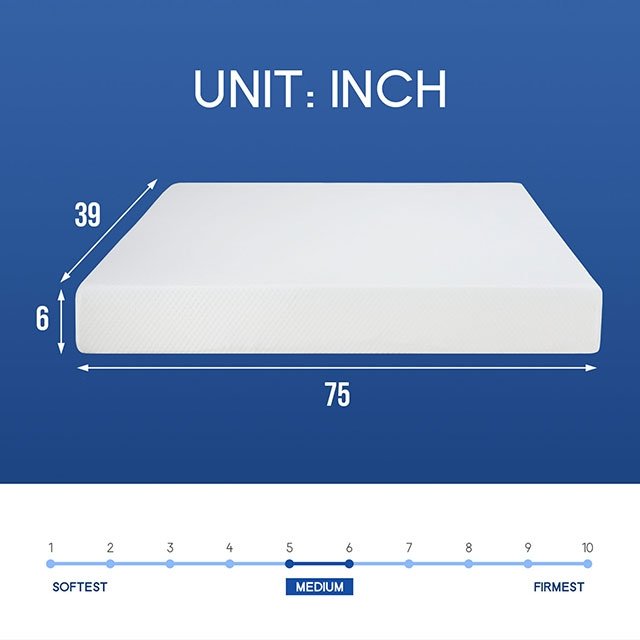 Artemisia 6" Twin Memory Foam Mattress - Image 3