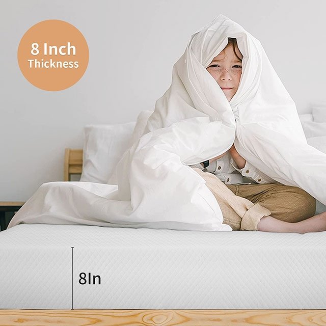 Artemisia 8" E.King Memory Foam Mattress - Image 8