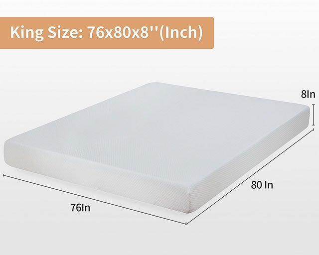 Artemisia 8" E.King Memory Foam Mattress - Image 3