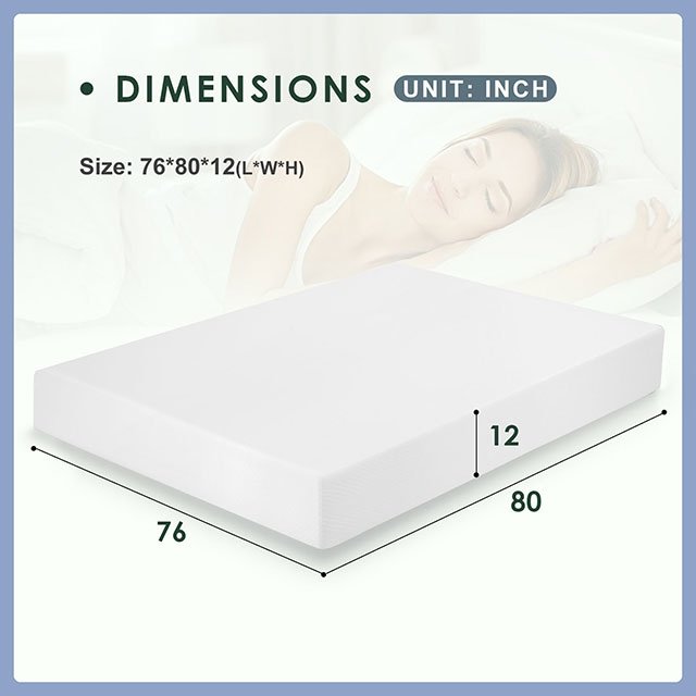 Artemisia 12" Memory Foam Mattress - Image 6