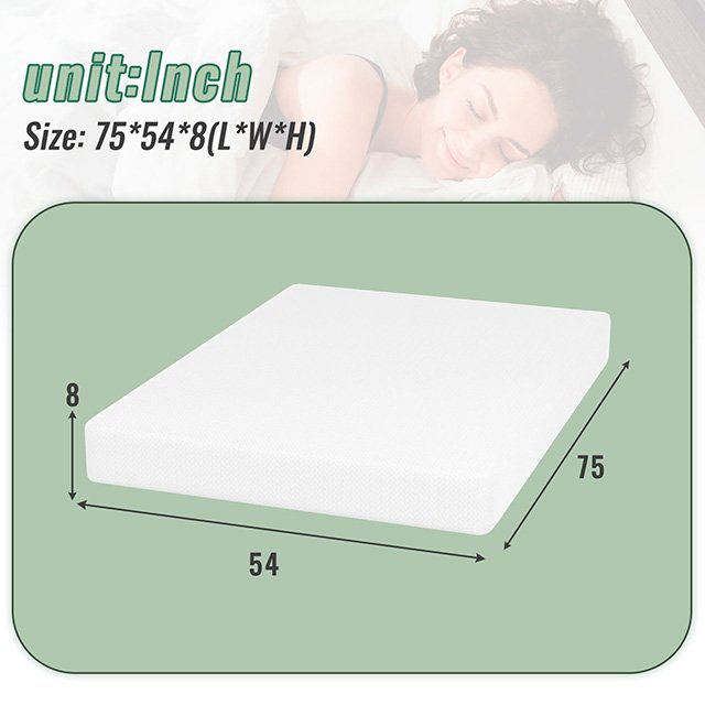 Coreopsis 8" Full Memory Foam Wave Comfort - Image 3