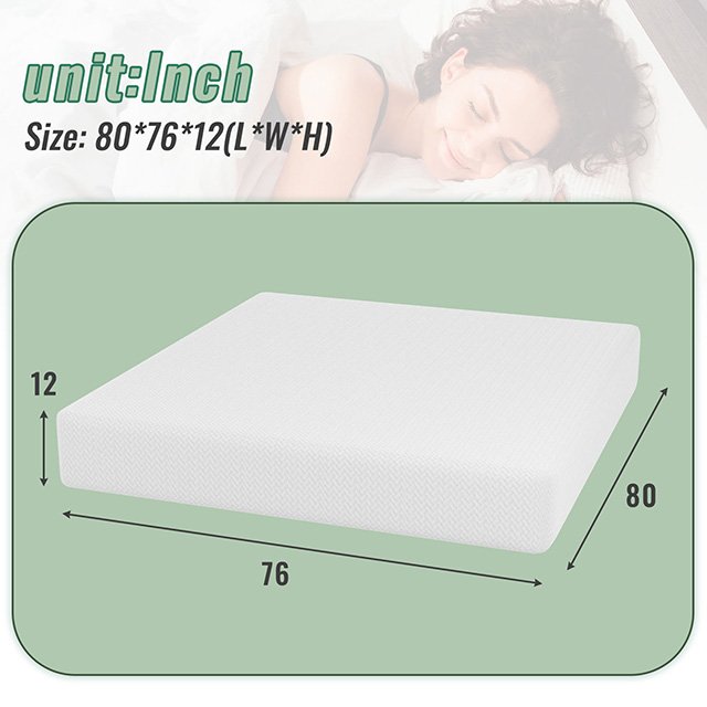 Coreopsis 12" E.King Memory Foam Wave Comfort - Image 9