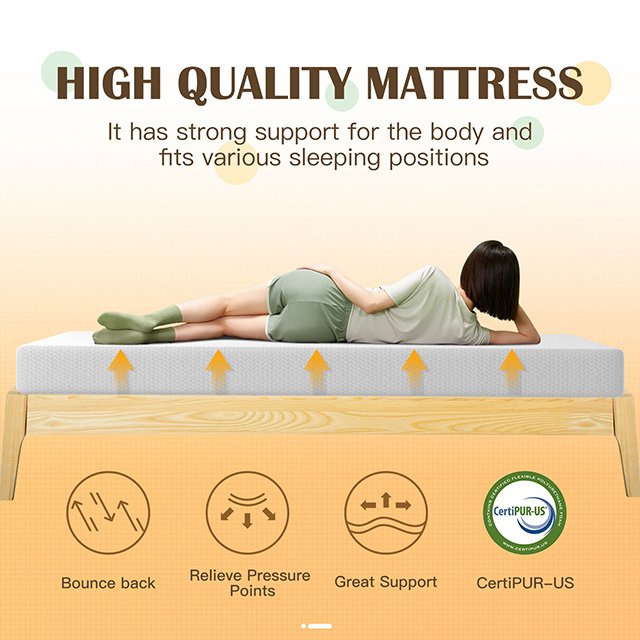 Forsythia 8" Twin Green Tea Gel Memory Foam - Image 5