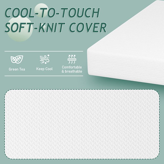 Forsythia 10" Full Green Tea Gel Memory Foam - Image 5