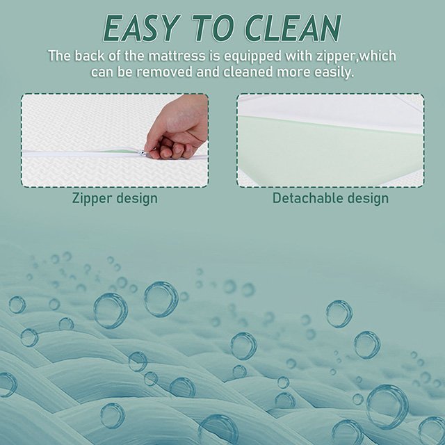 Forsythia 10" Full Green Tea Gel Memory Foam - Image 9