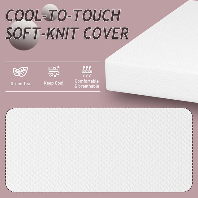 Forsythia 10" Queen Green Tea Gel Memory Foam - Image 5