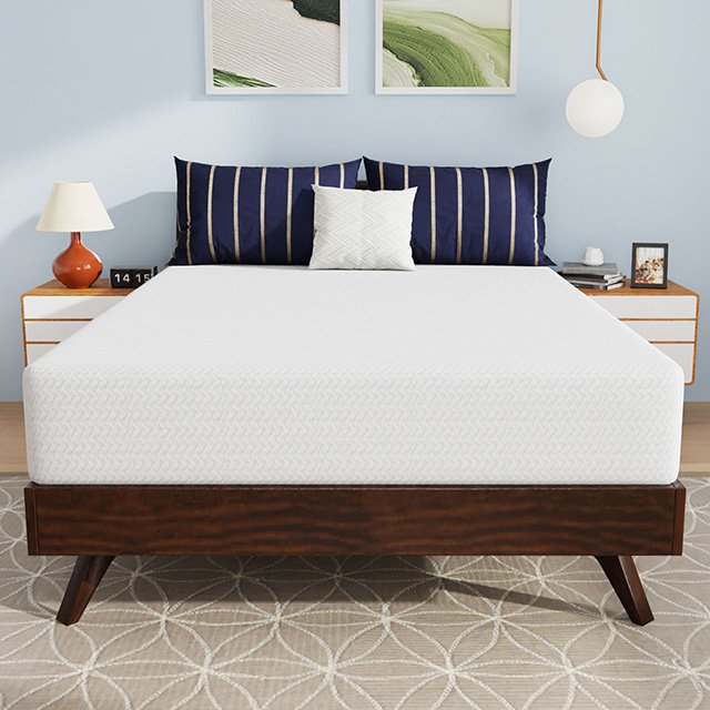 Nasturtium 10" Full Bamboo Charcoal Infused Memory Foam - Image 3