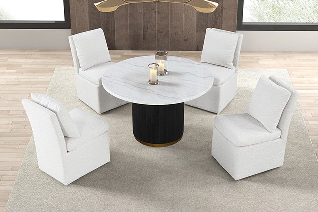 Varde 5 Pc Dining Table Set - Image 3