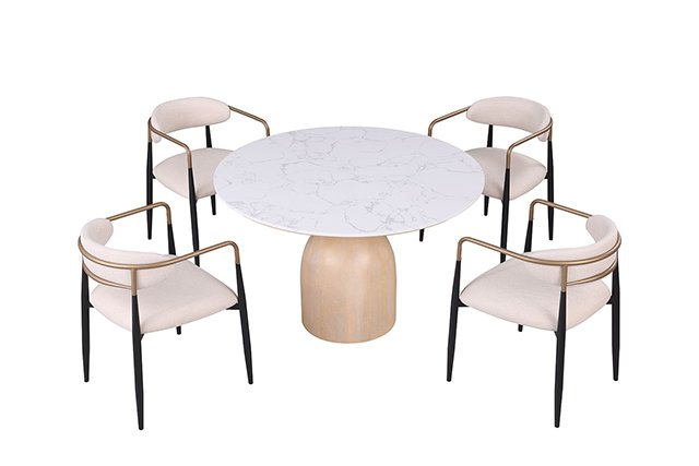 Neasden 5 Pc Dining Table Set - Image 5