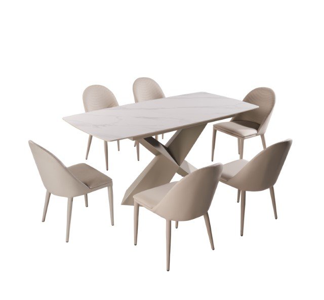 Lenvik 7 Pc Dining Table Set - Image 4