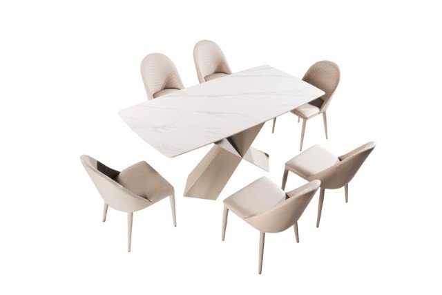 Lenvik 7 Pc Dining Table Set - Image 5