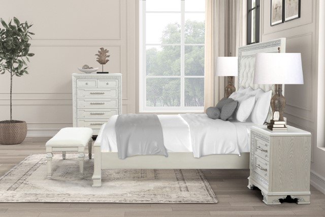 Stella Mia 5 Pc Queen Uph Bedroom Set - Image 4