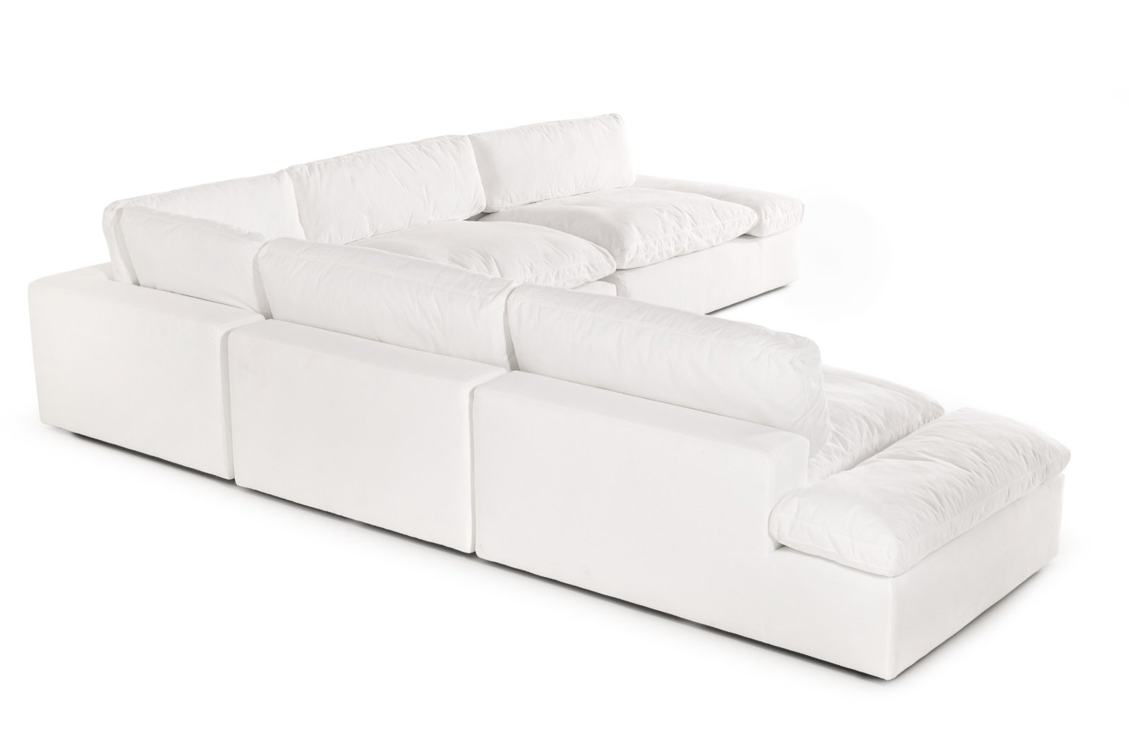 Divani Casa Kelly - Modern White Fabric Sectional Sofa - Image 3