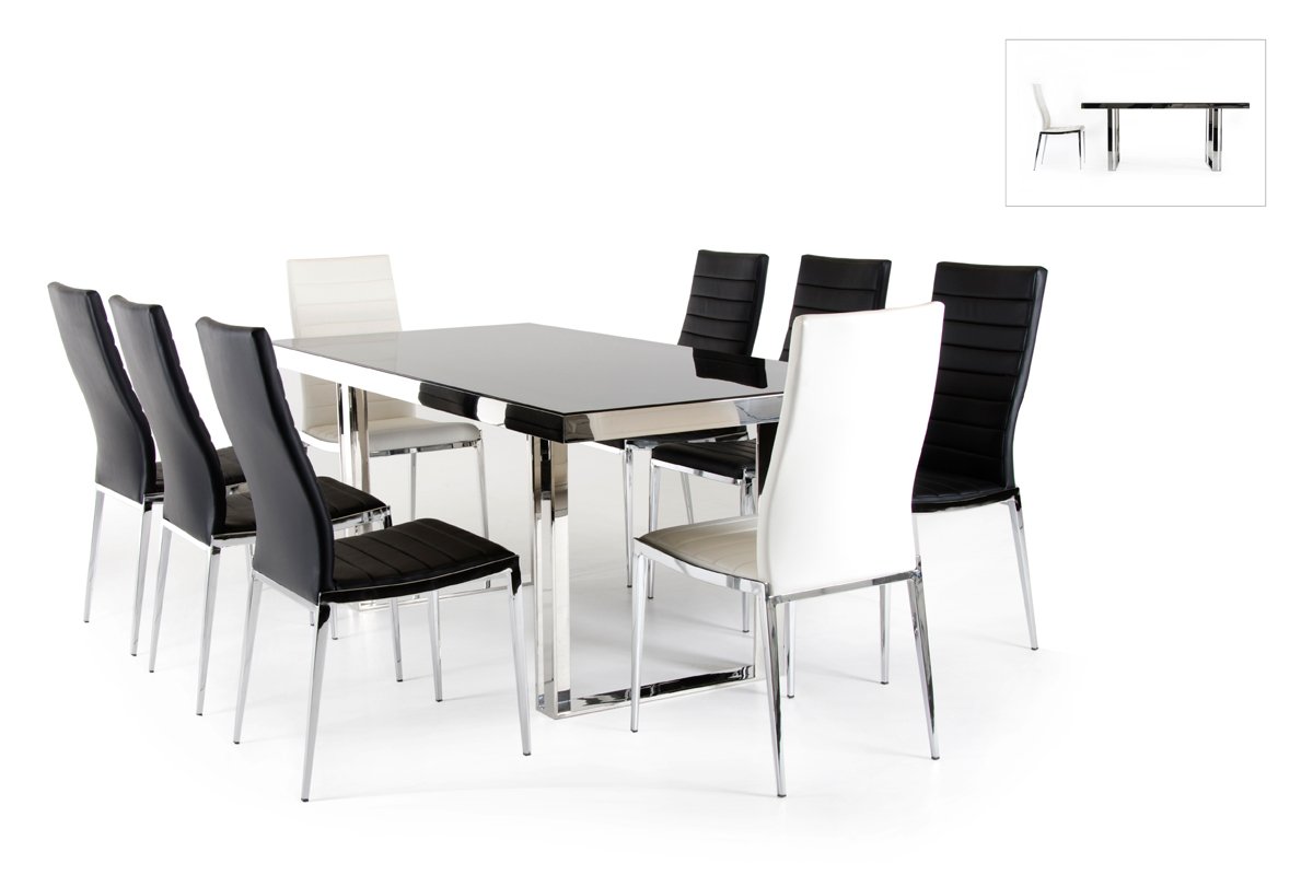 Modrest Courtland Modern Stainless Steel Dining Table - Image 3