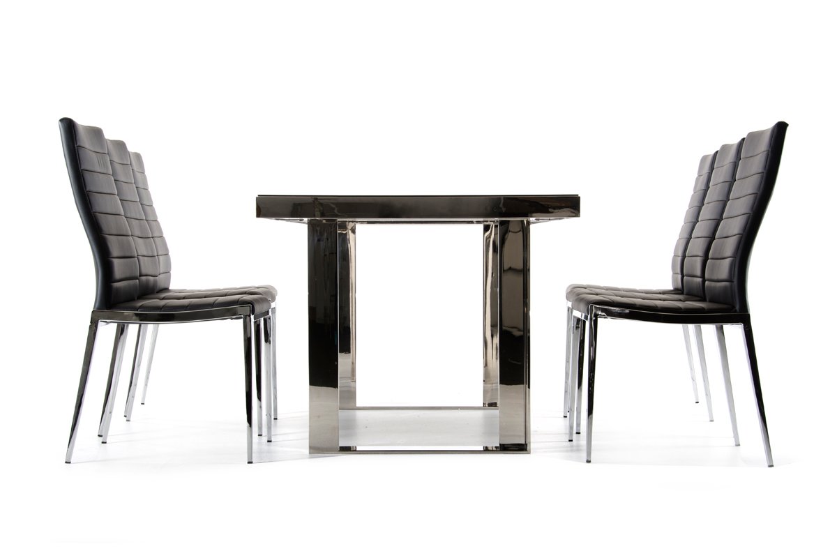 Modrest Courtland Modern Stainless Steel Dining Table - Image 5