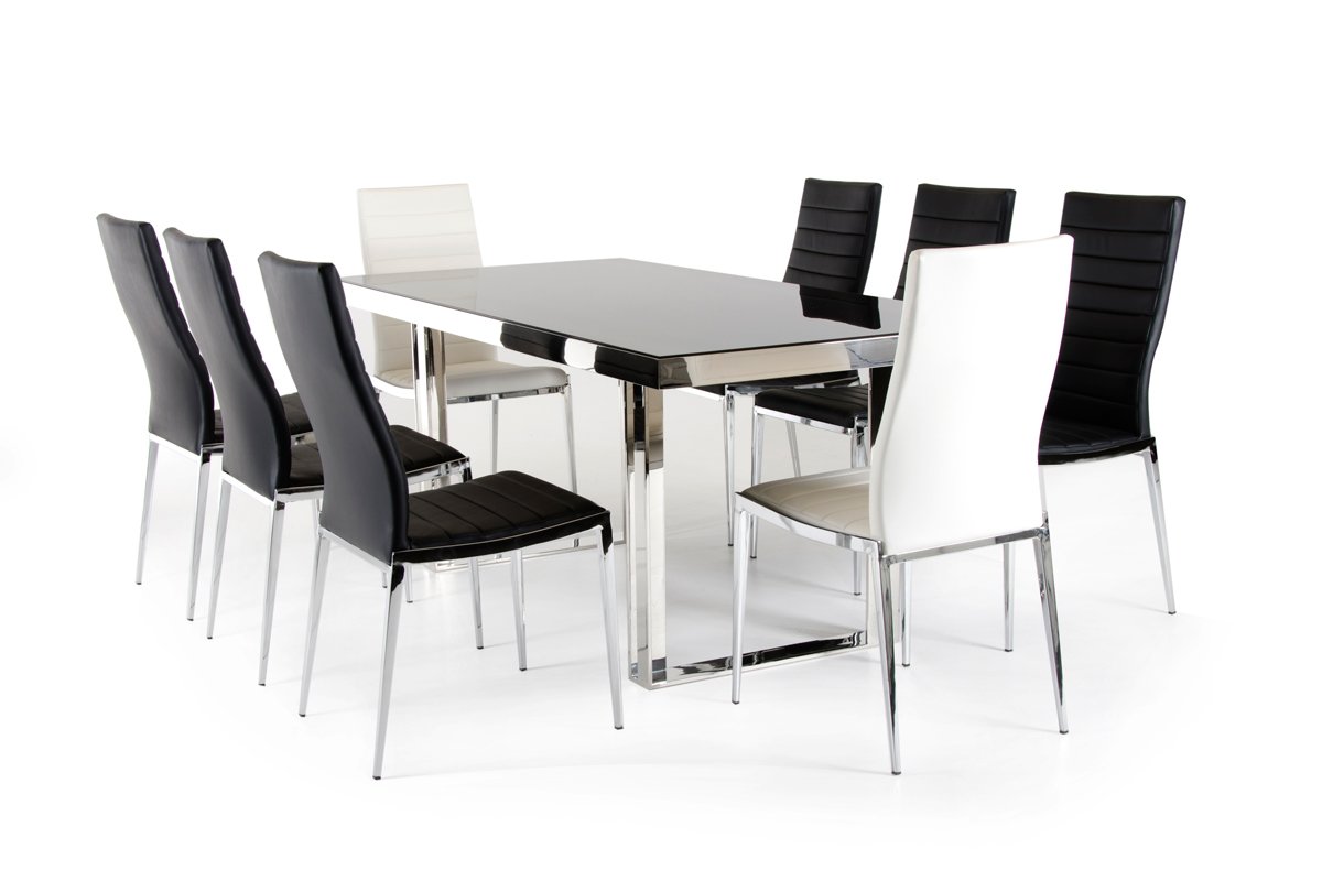 Modrest Courtland Modern Stainless Steel Dining Table - Image 4