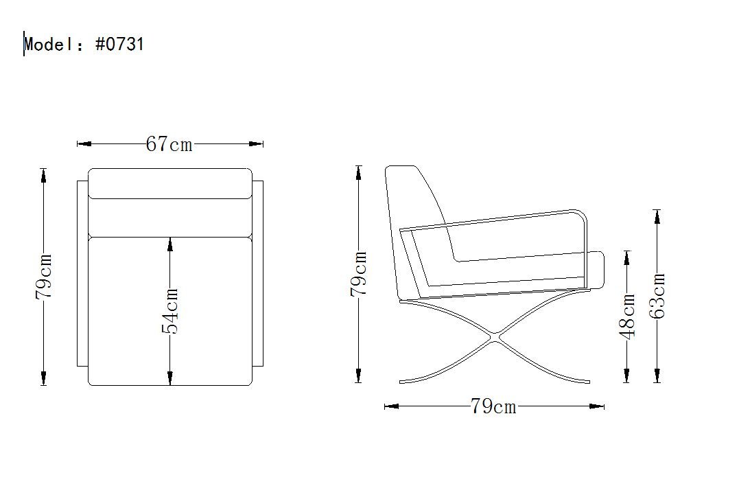 Divani Casa Delano Modern Black Leather Lounge Chair - Image 3